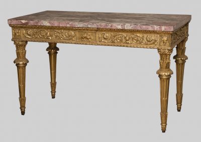 Giltwood console table